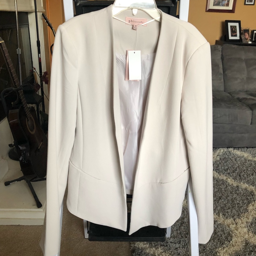 Cream colored blazer